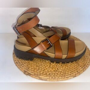 SAM EDELMAN Eleanora Dkbourbonlea  Sandal Size 10